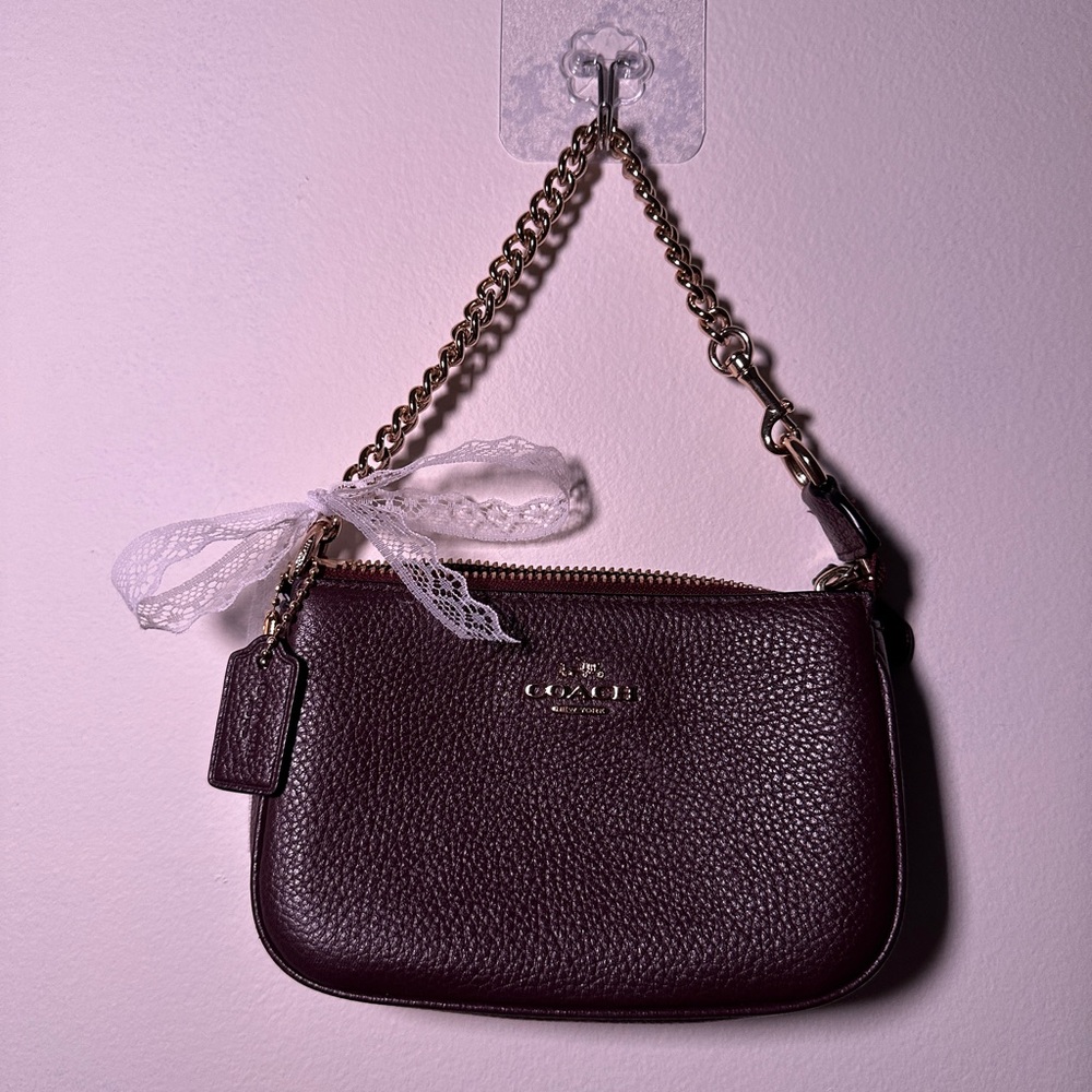 Coach burgundy Nolita Bag